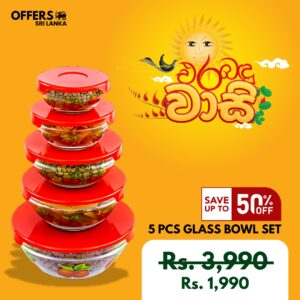 5 Pcs Glass Bowl Set